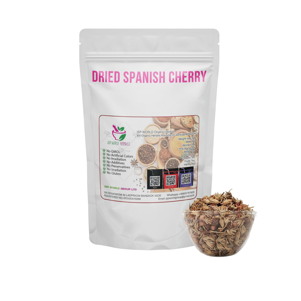 Dried Spanish cherry 100 Grams 100% Organic Authenic