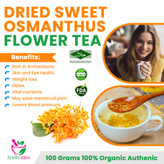 Dried Sweet Osmanthus Flower Tea 100 Grams 100% Organic Authenic