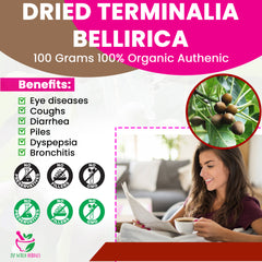 Dried Terminalia bellirica 100 Grams 100% Organic Authenic