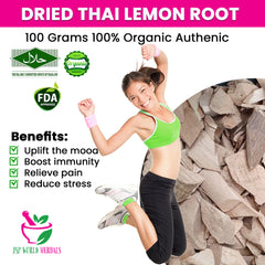 Dried Thai Lemon root 100 Grams 100% Organic Authenic