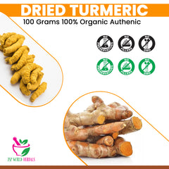 Dried Turmeric 100 Grams 100% Organic Authenic