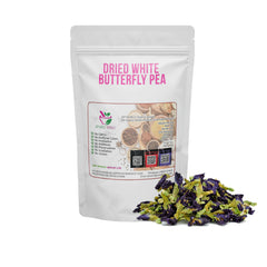 Dried White Butterfly pea 100 Grams 100% Organic Authenic