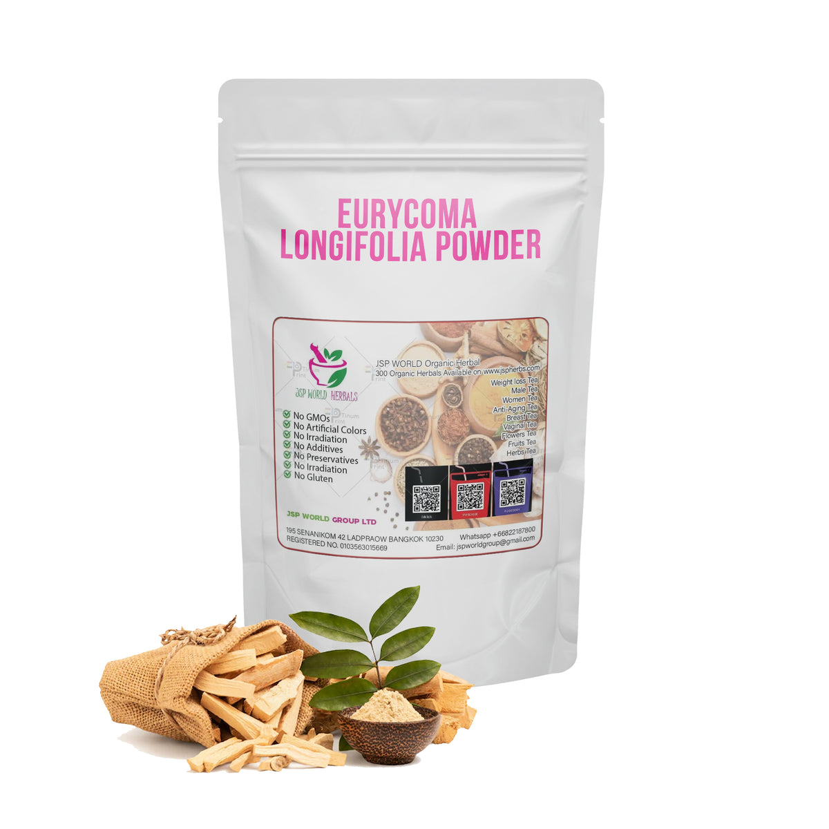 Eurycoma longifolia Powder 100 Grams 100% Organic Authenic