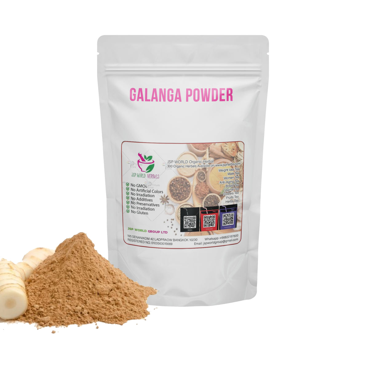 Galanga Powder 100 Grams 100% Organic Authenic