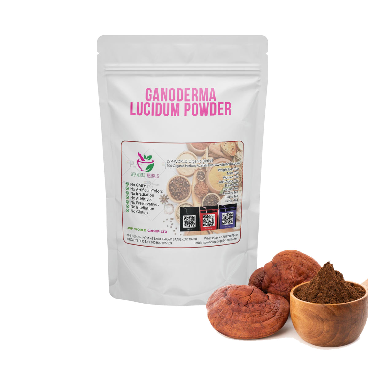 Ganoderma lucidum Powder 100 Grams 100% Organic Authenic