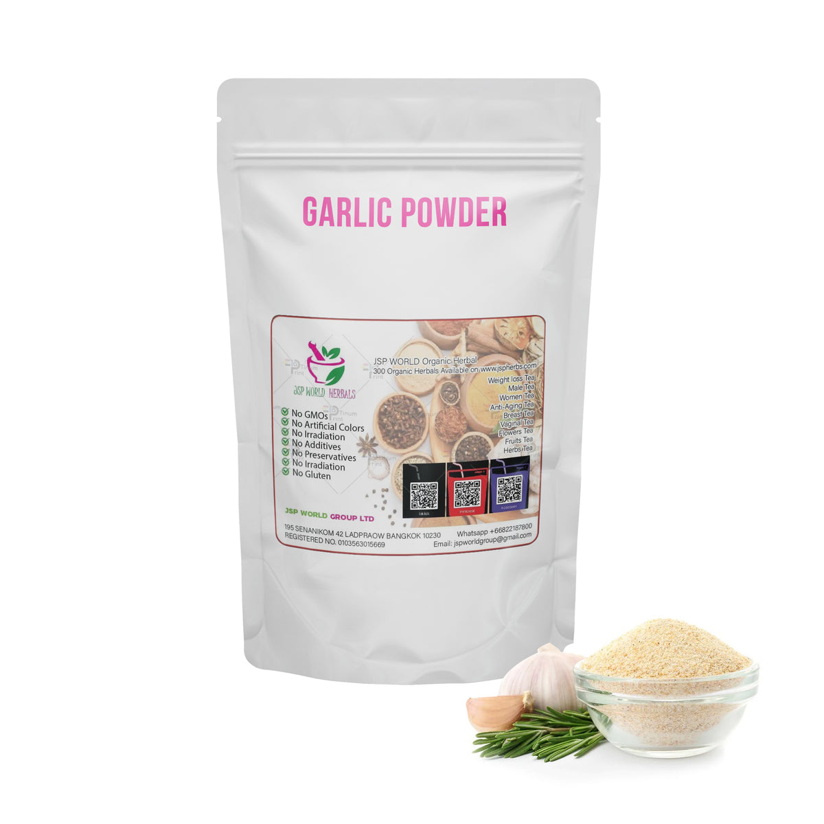 Garlic Powder 100 Grams 100% Organic Authenic