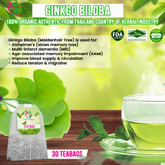 Ginkgo Biloba (Gingko/Maidenhair Tree) 30 Teabags