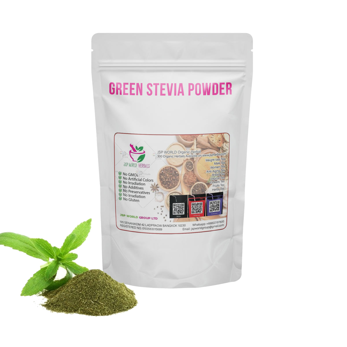 Green Stevia Powder 100 Grams 100% Organic Authenic