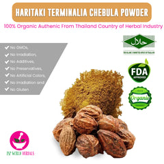 Haritaki Terminalia chebula Powder 100 Grams 100% Organic Authenic