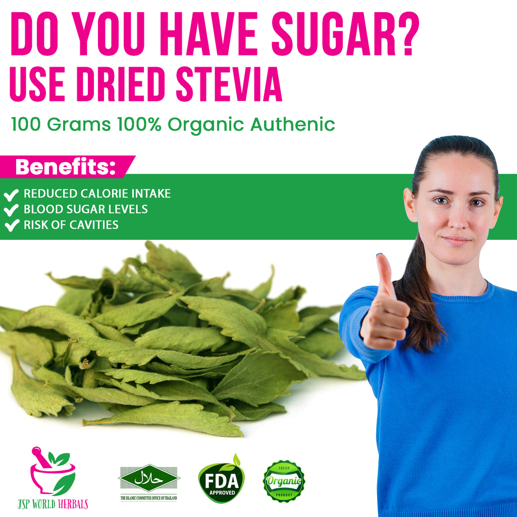 Dried Stevia Blood sugar levels Tea 100 Organic Authenic JSP