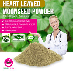 Heart Leaved Moonseed Powder 100 Grams 100% Organic Authenic