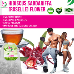 Hibiscus Sabdariffa (Roselle) Flower 30 Teabags