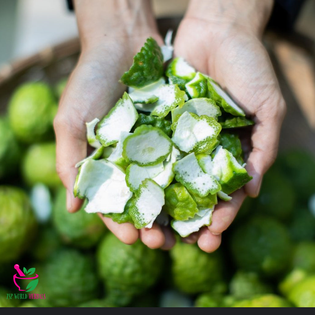 Dried Kaffir lime Peel Skin | Ability to promote oral health, detoxify ...
