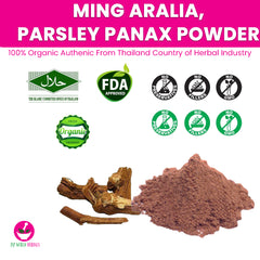 Ming Aralia, Parsley Panax Powder (Piperibesioides Wall. Piper interruptum Opiz)100 Grams 100% Organic Authenic