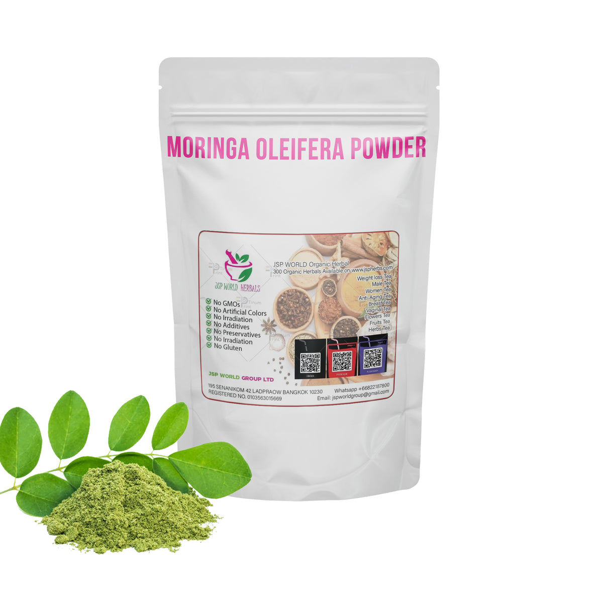 Moringa Oleifera Powder 100 Grams 100% Organic Authenic