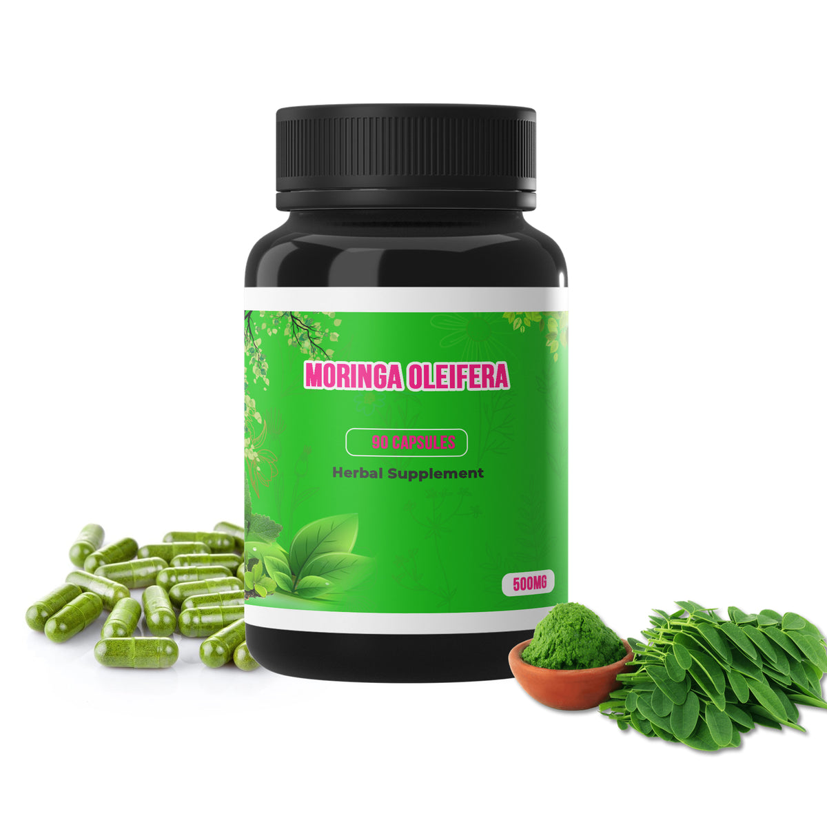 500mg Moringa Oleifera 90 Capsules