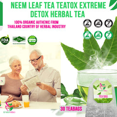 Neem Leaf Tea Teatox Extreme Detox Herbal tea |100% Natural and Tropics 30 Teabags