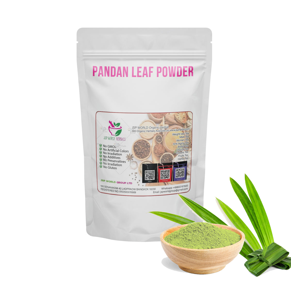 Pandan Leaf Powder 100 Grams 100% Organic Authenic