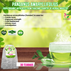 Pandanus Amaryllifolius (Pandan) Tea 30 teabags