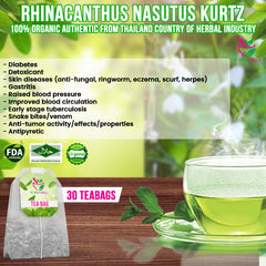 Rhinacanthus Nasutus Kurtz (Snake Jasmine) Tea 30 teabags