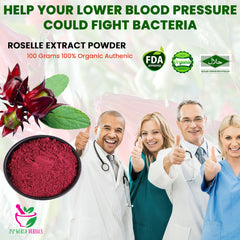 Roselle Extract Powder 100 Grams 100% Organic Authenic