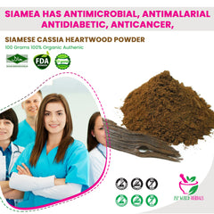 Siamese Cassia Heartwood Powder 100 Grams 100% Organic Authenic