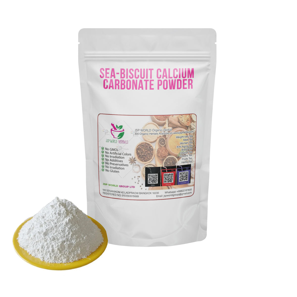 Sea-biscuit Calcium Carbonate Powder 100 Grams 100% Organic Authenic