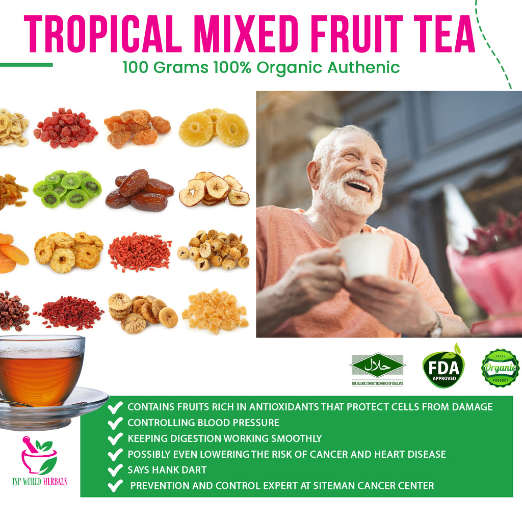 Tropical Mixed Fruit Tea Contains fruits rich in antioxidants. JSP
