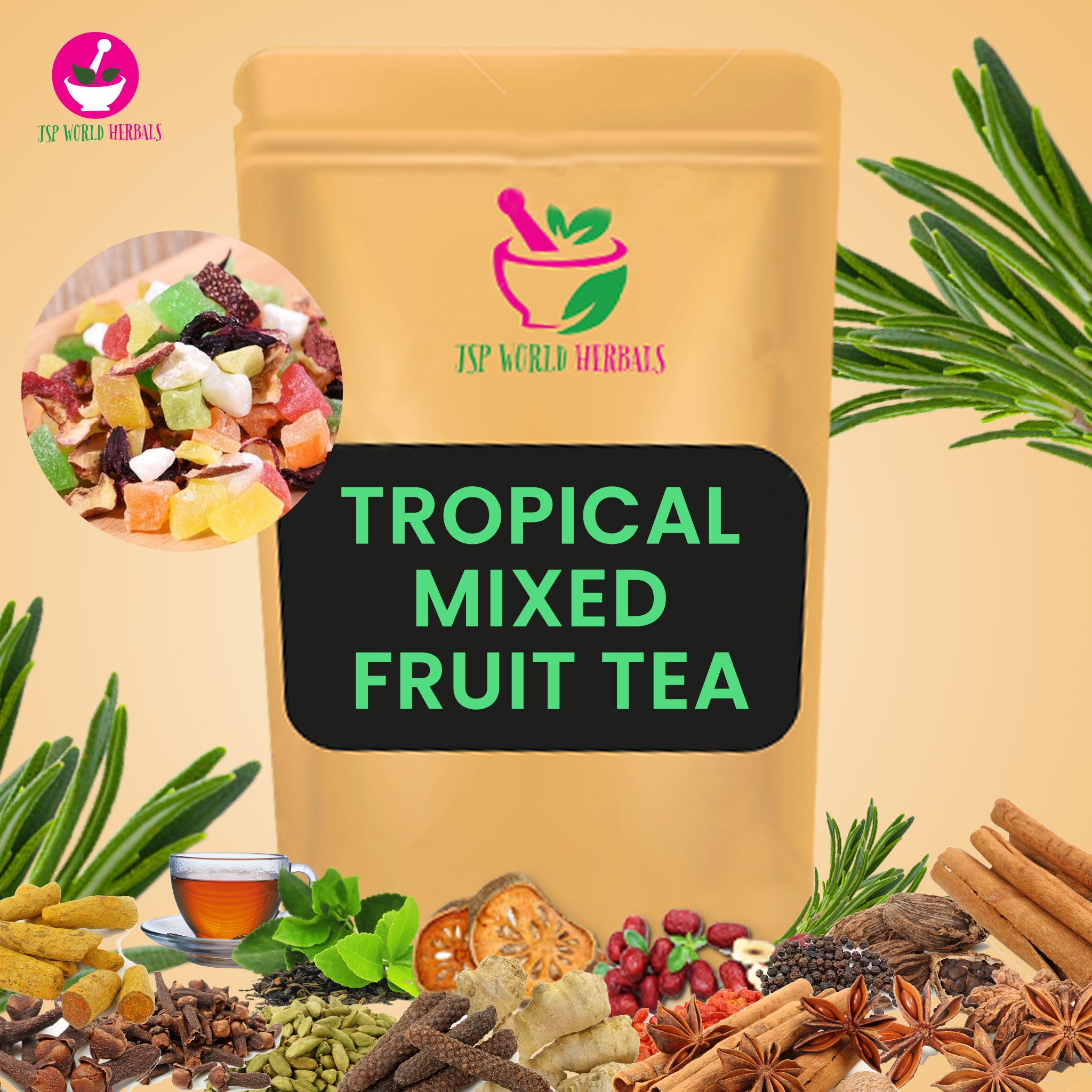 Tropical Mixed Fruit Tea | Contains fruits rich in antioxidants. – JSP ...