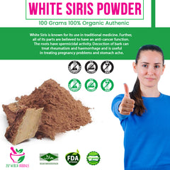 White Siris Powder 100 Grams 100% Organic Authenic