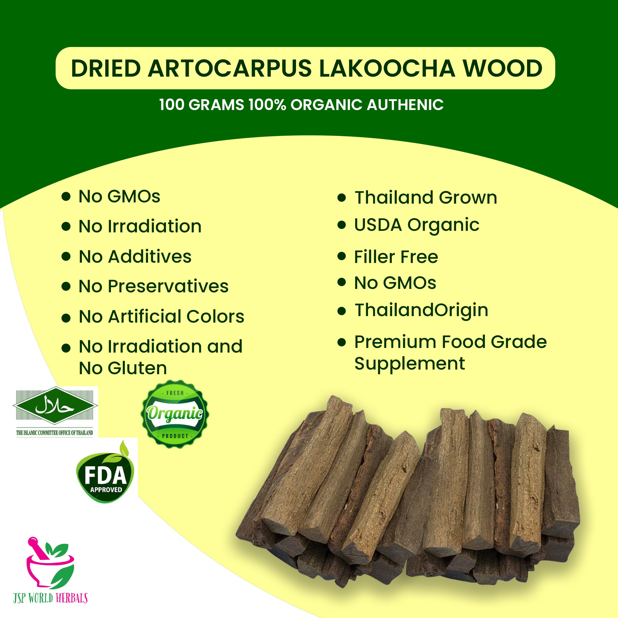 Dried Artocarpus Lakoocha Wood