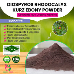 Diospyros rhodocalyx Kurz Ebony Powder