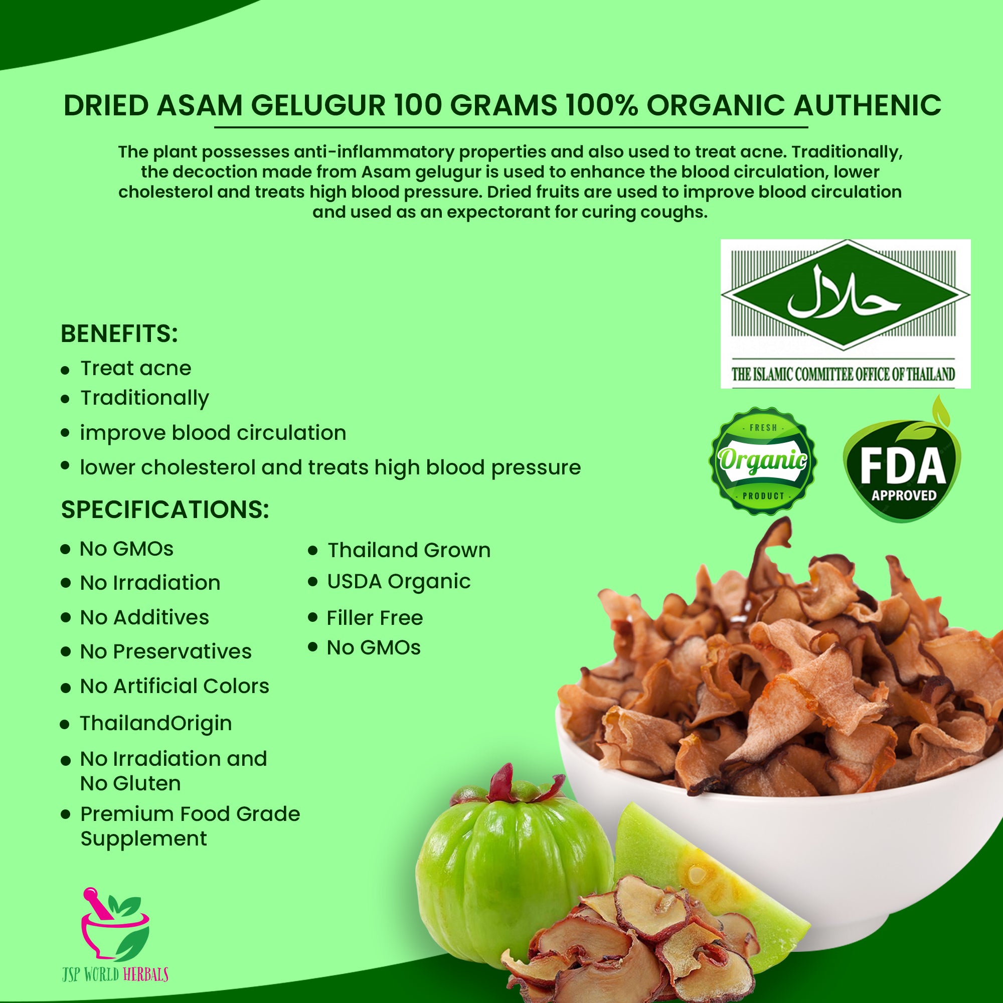 Dried Asam gelugur 