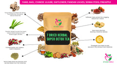 7 Dried Herbal Super Detox Tea 7 Days Result reduce weight stop daily hangry (Beauty from inside) Daily 200 gram